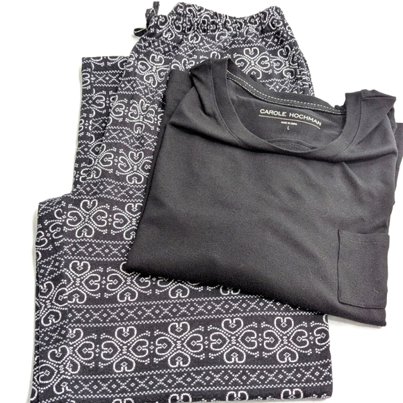 Other - NWOT - Carole Hochman "Marshmallow" Jersey Sleep/Lounge Wear - Fairisle Print